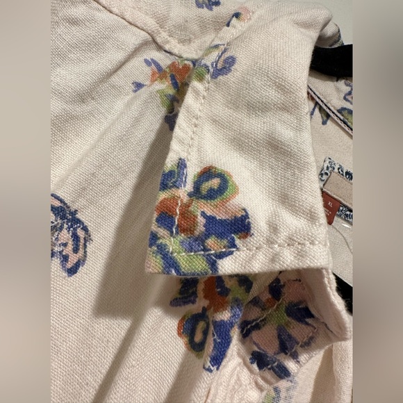 Anthropologie Pilcro Floral Flannel Button Up Oversized - Picture 4 of 7